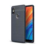 For Xiaomi MI Mix 2S Litchi Texture Soft TPU Protective Case(Navy Blue)