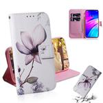 Magnolia Flower Pattern Coloured Drawing Horizontal Flip Leather Case for Xiaomi Redmi 7, with Holder & Card Slots & Wallet