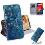 Apricot Flower Pattern Coloured Drawing Horizontal Flip Leather Case for Xiaomi Redmi Note 6 / Redmi Note 6 Pro, with Holder & Card Slots & Wallet