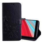 Rose Embossed Horizontal Flip Environmental PU Leather Case for Xiaomi Redmi S2, with Holder & Card Slots & Wallet (Black)
