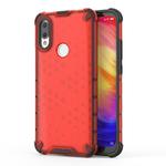Shockproof Honeycomb PC + TPU Case for Xiaomi Redmi 7(Red)