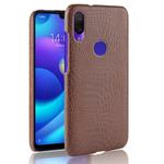 Shockproof Crocodile Texture PC + PU Case for Xiaomi Redmi Note 7 (Brown)