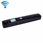 iScan02 WiFi Double Roller Mobile Document Portable Handheld Scanner with LED Display,  Support 1050DPI  / 600DPI  / 300DPI  / PDF / JPG / TF(Black)