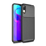 Beetle Series Carbon Fiber Texture Shockproof TPU Case for Huawei Y6 Pro (2019) (Black)