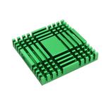 LDTR-WG0261/A 38 x 38 x 6mm Aluminum Heat Sink Heat Sink Cooling for Chip IC (Green)