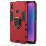 PC + TPU Shockproof Protective Case with Magnetic Ring Holder for Huawei Honor 10 Lite (Red)