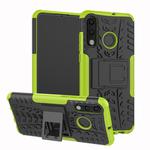 Tire Texture TPU+PC Shockproof Phone Case for Huawei P30 Lite / Nova 4e, with Holder (Green)