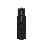 MicroDrive 32GB USB 2.0 Mobile Computer Dual-use Rotating OTG Metal U Disk (Black)