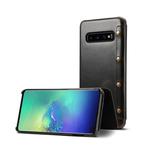 Oil Wax Cowhide Horizontal Flip Leather Case for Galaxy S10, with Card Slots & Wallet