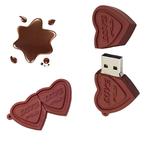 MicroDrive 64GB USB 2.0 Creative Heart Chocolate U Disk