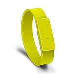 MicroDrive 64GB USB 2.0 Fashion Bracelet Wristband U Disk (Yellow)