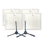 XI281 1 Pair I258 Side Brush + 4 PCS I206 Filter for ILIFE V8S