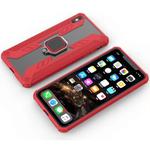 Iron Warrior Shockproof PC + TPU Protective Case for iPhone XS Max, with Ring Holder (Red)