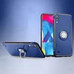 Magnetic 360 Degrees Rotation Ring Armor Protective Case for Galaxy M10 (Blue)