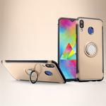 Magnetic 360 Degrees Rotation Ring Armor Protective Case for Galaxy M20 (Gold)