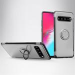 Magnetic 360 Degrees Rotation Ring Armor Protective Case for Galaxy S10 5G (Silver)