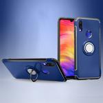 Magnetic 360 Degrees Rotation Ring Armor Protective Case for Xiaomi Redmi 7 (Blue)
