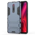 Shockproof PC + TPU Case for Xiaomi Mi 9T / Redmi K20, with Holder(Navy Blue)