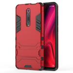 Shockproof PC + TPU Case for Xiaomi Mi 9T / Redmi K20, with Holder(Red)