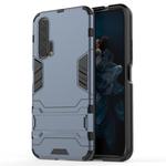 Shockproof PC + TPU Case for Huawei Honor 20 Pro, with Holder (Navy Blue)