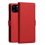 DZGOGO MILO Series PC + PU Horizontal Flip Leather Case for iPhone 11 Pro, with Holder & Card Slot & Wallet (Red)