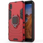 PC +TPU Shockproof Protective Case for Xiaomi Redmi 7A, with Magnetic Ring Holder (Red)
