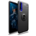 Lenuo Shockproof TPU Case for Huawei Honor 20, with Invisible Holder (Black)