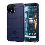 Shockproof Protector Cover Full Coverage Silicone Case for Google Pixel 4 (Blue)