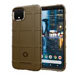 Shockproof Protector Cover Full Coverage Silicone Case for Google Pixel 4 XL (Brown)