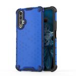 Shockproof Honeycomb PC + TPU Case for Huaiwei Honor 20 (Blue)