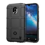 Shockproof Protector Cover Full Coverage Silicone Case for Nokia 2.2 (Black)