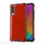 For Xiaomi Mi CC9e / A3 Shockproof Honeycomb PC + TPU Case (Red)