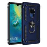 For Huawei Mate 20 Armor Shockproof TPU + PC Protective Case with 360 Degree Rotation Holder (Blue)