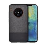 For Huawei Mate 30 Pro Shockproof Splicing PU + Cloth Texture PC + TPU Protective Case (Black)