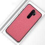 For Xiaomi Redmi Note 8 Pro Shockproof Cloth Texture PC + TPU Protective Case (Pink)