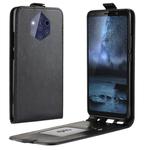 R64 Texture Vertical Flip Leather Case for Nokia 9 PureView, with  Card Slots & Photo Frame (Black)