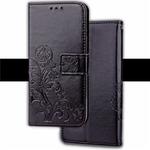 For Huawei Glory 10 Lite Pressed Flowers Horizontal Flip Leather Case With Magnetic Buckle & Holder & Card Slots & Wallet