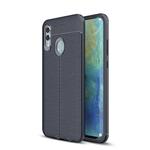 Litchi Texture TPU Shockproof Case for Huawei Honor 10 Lite / P Smart 2019 (Navy Blue)