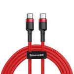 Baseus CATKLF-G09 Cafule Series USB-C / Type-C PD 2.0 60W Flash Charge Cable, Cable Length: 1m