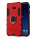 PC + TPU Shockproof Protective Case for Galaxy J4+, with Magnetic Ring Holder