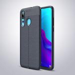 Litchi Texture TPU Shockproof Case for Huawei Nova 4 (Navy)