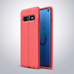 Litchi Texture TPU Shockproof Case for Galaxy S10 (Red)