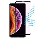 ENKAY Hat-prince Full Glue 0.26mm 9H 2.5D Curved Edge Anti Blue-ray Full Screen Tempered Glass Film for iPhone XS (Black)
