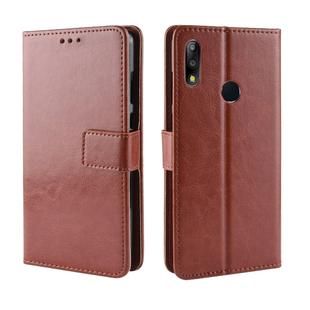 Crazy Horse Texture Horizontal Flip Leather Case for Asus Zenfone Max Plus (M2) ZB634KL / Zenfone Max Shot ZB634KL, with Holder & Card Slots & Wallet & Lanyard (Brown)