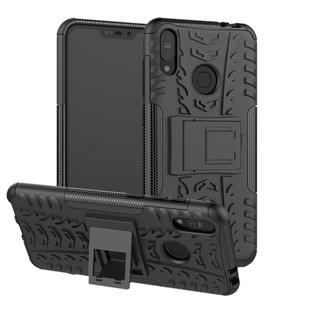 Tire Texture TPU+PC Shockproof Case for Asus Zenfone Max (M2), with Holder (Black)