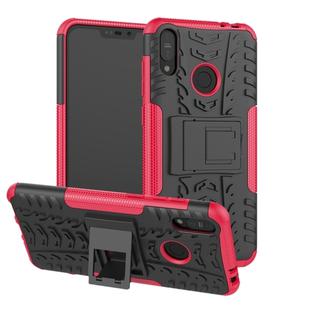 Tire Texture TPU+PC Shockproof Case for Asus Zenfone Max (M2), with Holder (Pink)