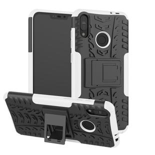 Tire Texture TPU+PC Shockproof Case for Asus Zenfone Max (M2), with Holder (White)