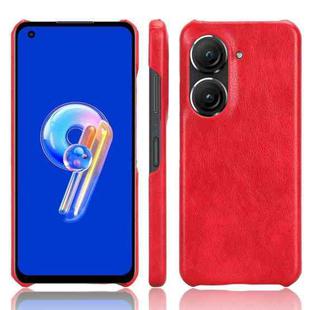 For ASUS Zenfone 9 Litchi Texture Back Cover Phone Case (Red)