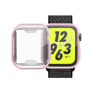 Full Coverage Plating TPU Case for Apple Watch Series 5 & 4 40mm(Pink)