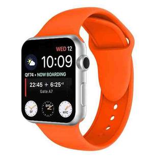 Double Rivets Silicone Watch Band for Apple Watch Series 3 & 2 & 1 42mm(Orange)